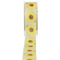 Floristik24 Nastro regalo girasoli nastro giallo 40mm 15m