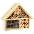 Floristik24 Casetta per insetti naturale Hotel per insetti in legno di abete naturale H21cm