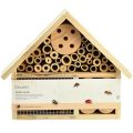 Floristik24 Casetta per insetti naturale Hotel per insetti in legno di abete naturale H21cm