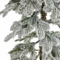Floristik24 Albero di Natale artificiale Sottile decorazione invernale innevata H180 cm