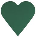 Floristik24 Materiale plug-in cuore in schiuma floreale verde 53 cm 2 pezzi decorazione nuziale