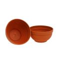 Floristik24 Ciotola R in plastica terracotta Ø19cm, 10pz