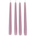 Floristik24 Candele coniche Candele Wenzel lilla 250/23mm 12 pz