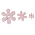 Floristik24 Decorazione sparsa fiori in legno rosa decorazione da tavola estiva Ø2–6cm 20pz