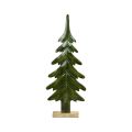 Floristik24 Decorazione albero di Natale in legno verde lucido 22,5x5x50cm