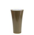 Floristik24 Vaso “Fizzy” Ø16cm H27cm grigio platino 1 pz