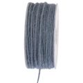 Floristik24 Filo di stoppino cordone di lana cordone di feltro blu grigio Ø3mm 100m