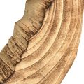 Floristik24 Anello rustico in legno su supporto - Venatura del legno naturale, 54 cm - Scultura unica per un ambiente di vita elegante