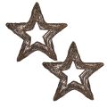 Floristik24 Stelle decorative da appendere stelle di salice naturali 48 cm 2 pezzi