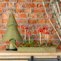 Floristik24 Vassoio decorativo Stelle natalizie verdi 49 cm/43 cm set da 2