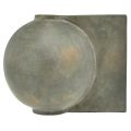 Floristik24 Vaso decorativo in ceramica aspetto antico grigio bronzo 30×20×24 cm