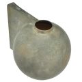 Floristik24 Vaso decorativo in ceramica aspetto antico grigio bronzo 30×20×24 cm