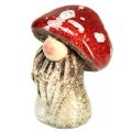 Floristik24 Gnomi delle fiabe, personaggi dei funghi velenosi in set da 6 - rosso con pois bianchi, 7,5 cm - decorazione magica per il giardino e la casa