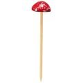 Floristik24 Funghi velenosi su bastoncino, rossi, 5,5 cm, set da 6 - funghi autunnali decorativi per il giardino e la casa