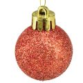 Floristik24 Mini palline per albero di Natale arancioni infrangibili Ø3cm 14pz