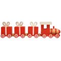 Floristik24 Trenino in legno con scatole regalo, rosso e bianco, set da 2, 18x3x4,5 cm - Decorazione natalizia